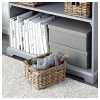 Ikea Byholma Sepet 25x29x15 cm, gri rattan - Thumbnail (2)