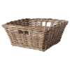 Ikea Byholma Sepet 40x40x18 cm, gri, rattan - Thumbnail (1)