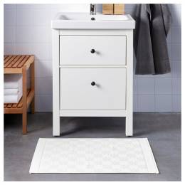 Ikea Falaren Banyo Paspası beyaz, 80x50 cm