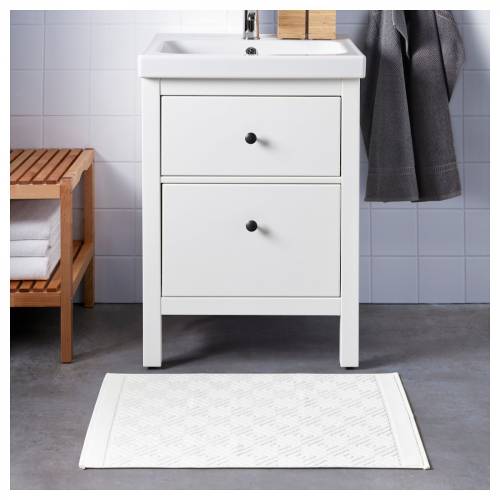 Ikea Falaren Banyo Paspası beyaz, 80x50 cm - 0