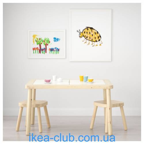 Ikea Flisat Tabure masif ahşap - 1