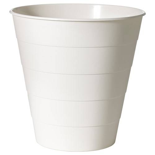 Ikea Fniss Çöp Kutusu 10 litre, beyaz, çöp kovası - 0