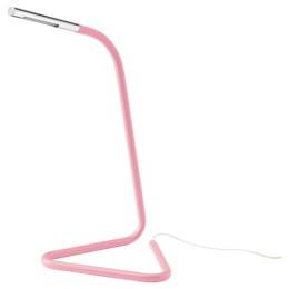 Ikea Harte Ledli Çalışma Lambası açık pembe-lame, 100 lm, 32 cm