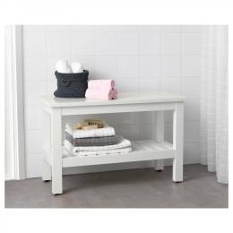 Ikea Hemnes Bank beyaz, 83x37x53 cm