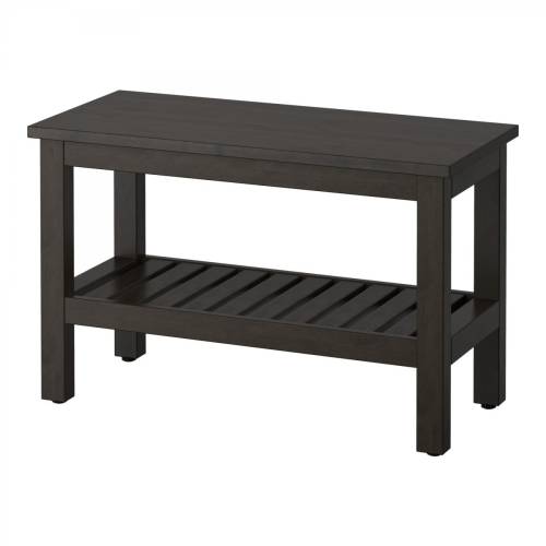 Ikea Hemnes Bank siyah-kahverengi, 83x37x53 cm - 3