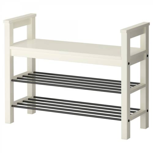 Ikea Hemnes Bank Ve Ayakkabılık beyaz, 85x32 cm - 0