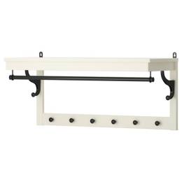 Ikea Hemnes Şapka Rafı 85 cm, masif, portmanto