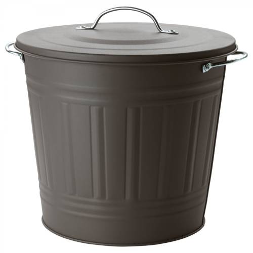 Ikea Knodd Çöp Kutusu 16 litre, çelik, gri - 3