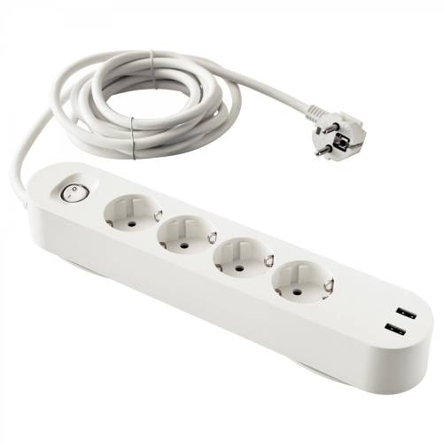 Ikea Koppla 2 Usb Girişli 4lü Priz 3 m kablo - 2