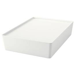 Ikea Kuggis Kapaklı Kutu 26x35x8 cm, beyaz