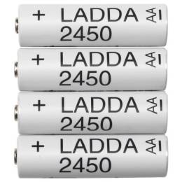 Ikea Ladda Şarj Edilebilir Pil 4 adet AA, HR6, 2450 mAh, 1,2 V