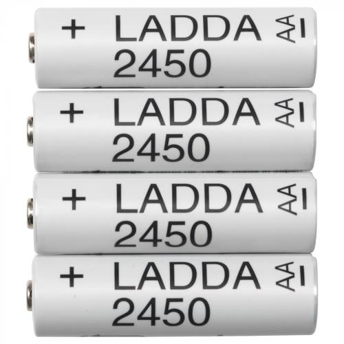 Ikea Ladda Şarj Edilebilir Pil 4 adet AA, HR6, 2450 mAh, 1,2 V - 2