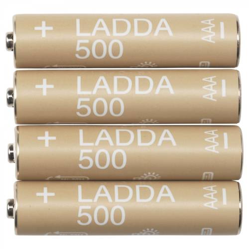 Ikea Ladda Şarj Edilebilir Pil 4 adet AAA, HR03, 500mAh, 1,2 V - 2