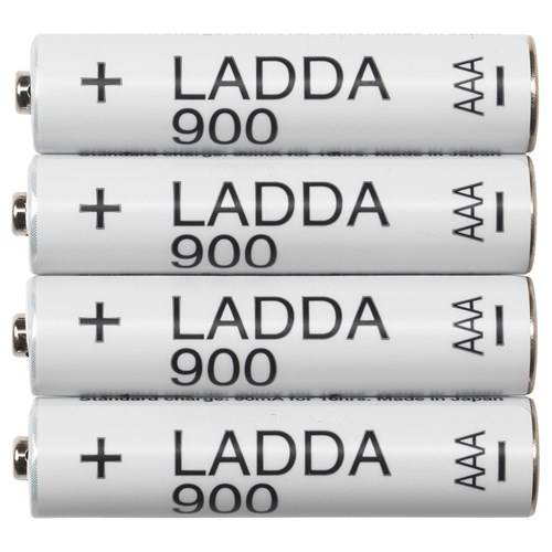 Ikea Ladda Şarj Edilebilir Pil 4 adet AAA, HR03, 900mAh, 1,2 V - 0