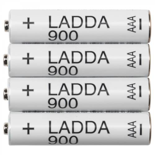 Ikea Ladda Şarj Edilebilir Pil 4 adet AAA, HR03, 900mAh, 1,2 V - 2