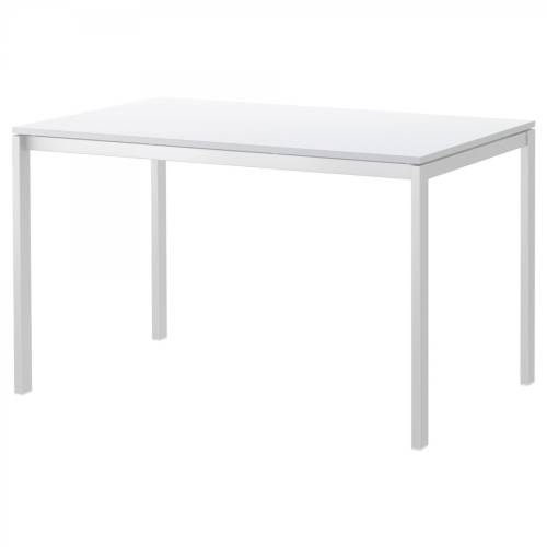 Ikea Melltorp Yemek Masası beyaz 125x75 cm - 0