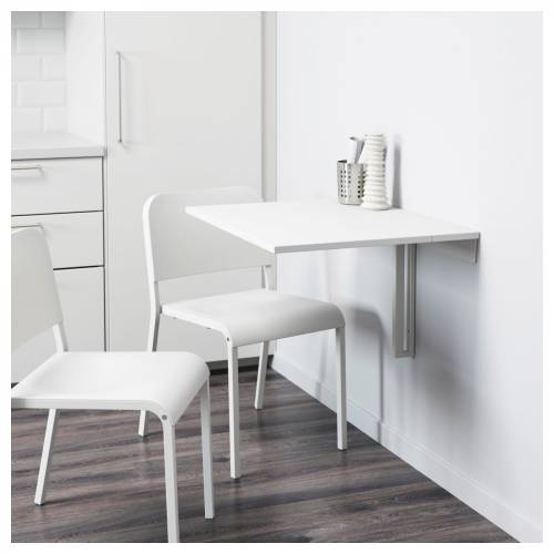 Ikea Norberg Duvara Monte Masa beyaz 75x60 cm - 2