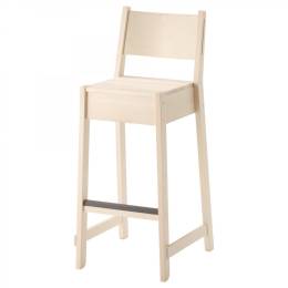 Ikea Norraker Bar Taburesi beyaz huş 74 cm