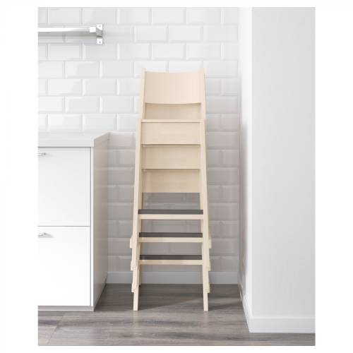 Ikea Norraker Bar Taburesi beyaz huş 74 cm - 3