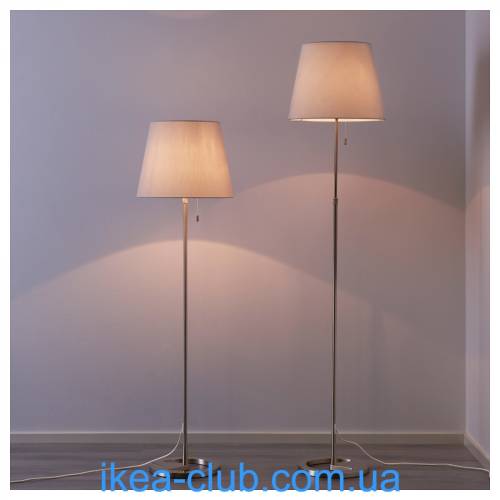 Ikea Nyfors Yer Lambası nikel kaplama, 168 cm lambader - 2