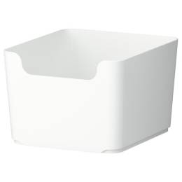 Ikea Pluggis Çöp Kutusu 31x35x22 cm, beyaz