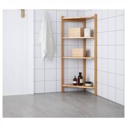 Ikea Ragrund Banyo Raf Ünitesi bambu, 34x34x99 cm dolap