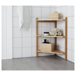 Ikea Ragrund Banyo Raf Ünitesi bambu, dolap 34x34x60 cm