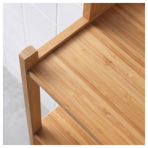 Ikea Ragrund Banyo Rafı bambu, 33x28x163 cm dolap - 3