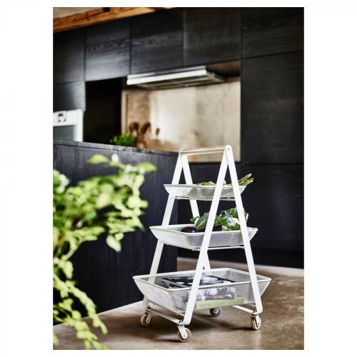 Ikea Risatorp Servis Arabası beyaz 57x39x86 cm - 2