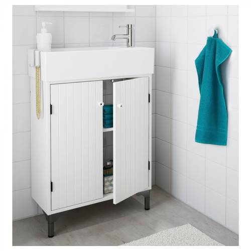 Ikea Silveran Banyo Lavabo Dolabı beyaz, 60x25x67 cm banyo dolab - 1