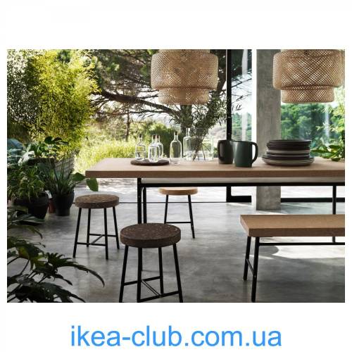 Ikea Sinnerlig Sarkıt Lamba bambu avize, 50 cm - 2