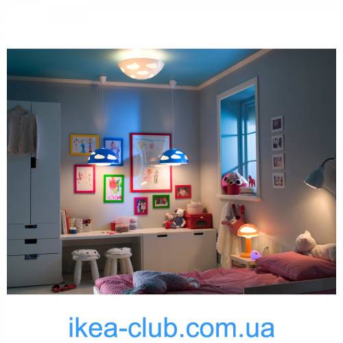 Ikea Skojig Tavan Lambası beyaz, çocuk odası tavan aplik, 46 cm - 2