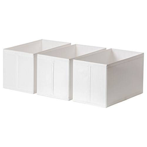 Ikea Skubb Kutu Seti 3 adet, 31x55x33 cm, beyaz - 0