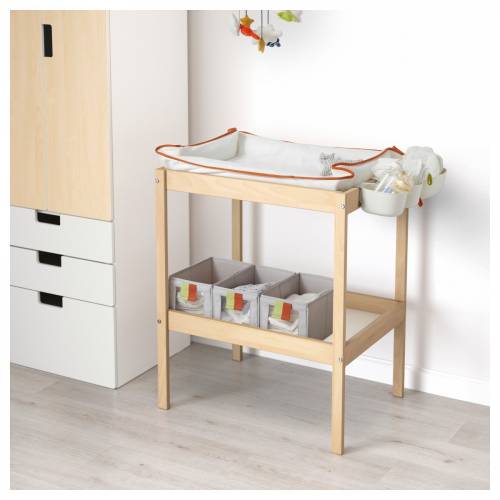 Ikea Sniglar Alt Değiştirme Masası kayın görünümlü, 72x53 cm - 1