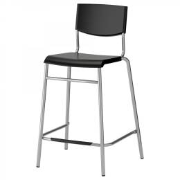 Ikea Stig Bar Taburesi siyah-lame 63 cm