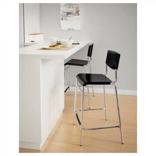 Ikea Stig Bar Taburesi siyah-lame 63 cm - 2