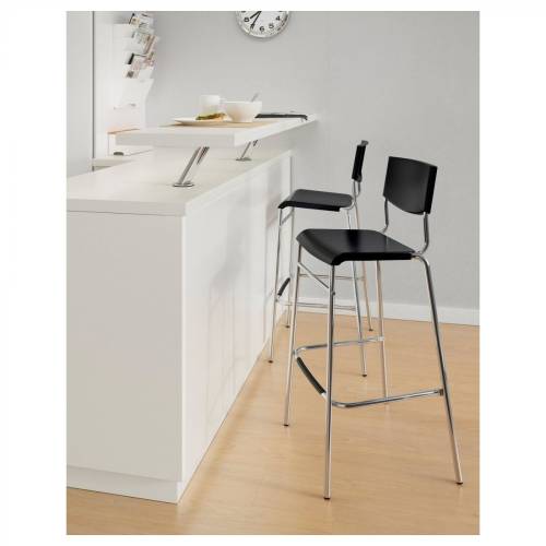 Ikea Stig Bar Taburesi siyah-lame 74 cm - 2