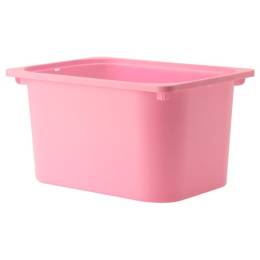 Ikea Trofast Saklama Kutusu 42x30x23, pembe, oyuncak kutusu