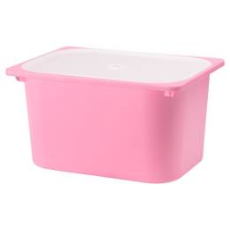 Ikea Trofast Saklama Kutusu pembe, 42x30x23 cm