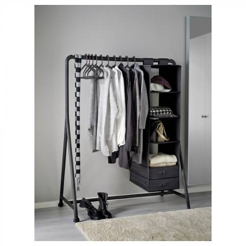 Ikea Turbo Ayaklı Askılık 117x148 cm, siyah - 1