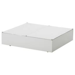 Ikea Vardo Yatak Altı Eşya Kutusu 65x18x70 cm, beyaz