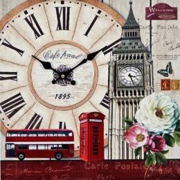 Londra Tablo Saat 40x40x4,5 Cm