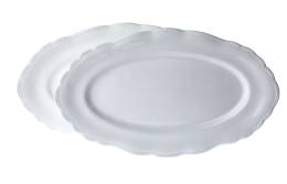 TIFFANY BONE CHINA 2LI 35 CM OVAL SERVIS TABAGI SETI